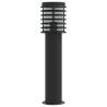 3pcs Black Outdoor Floor Lamps - 60 cm Stainless Steel