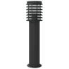 3pcs Black Outdoor Floor Lamps - 60 cm Stainless Steel