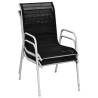 Stackable Garden Chairs 2 pcs - Stylish Steel & Textilene