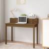 Desk Honey Brown 110x50x93 cm Solid Wood Pine Colour honey brown 