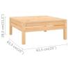 3 Piece Garden Lounge Set - Solid Pinewood Furniture