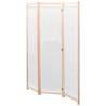 3-Panel Cream Room Divider - Stylish & Versatile Partition