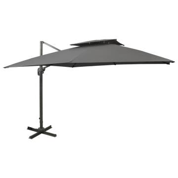 Cantilever Umbrella 300x300 cm Anthracite - Perfect Garden Shade