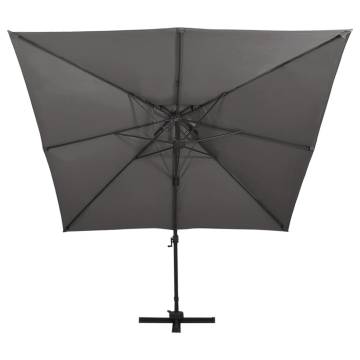 Cantilever Umbrella 300x300 cm Anthracite - Perfect Garden Shade