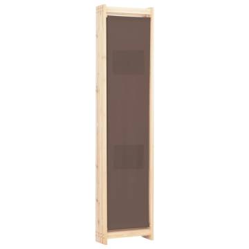 Stylish 4-Panel Brown Room Divider - 160x170 cm | Hipomarket