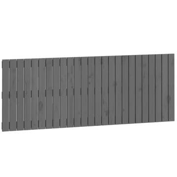 Elegant Grey Wall Headboard - Solid Pine Wood | Hipo Market