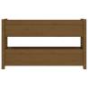 Honey Brown Solid Wood Planter - 112x25x66 cm | Hipo Market