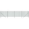 Wire Mesh Fence Green 1.6x10m Galvanised Steel - HipoMarket