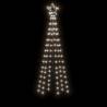 Christmas Cone Tree with 108 LEDs - 180cm Cold White Lighting