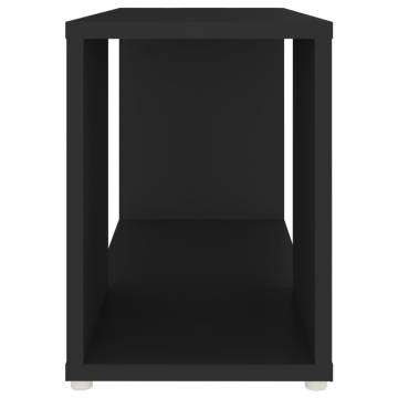 Stylish Black TV Cabinet - 60x24x32cm Engineered Wood