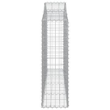 Arched Gabion Baskets - 40 pcs Galvanised Iron | Hipomarket UK