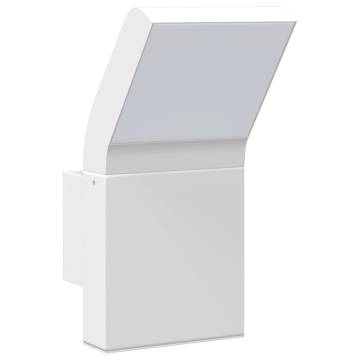 Outdoor LED Wall Lights - 2pcs White Aluminium - Weatherproof