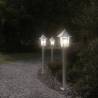 Outdoor Floor Lamp Silver 80 cm Stainless Steel | HipoMarket