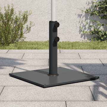 Sturdy 17 kg Square Parasol Base for Ø32-48 mm Poles