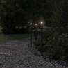 Stylish Outdoor Floor Lamp Black 100 cm Stainless Steel