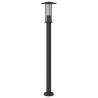 Stylish Outdoor Floor Lamp Black 100 cm Stainless Steel