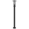 Stylish Outdoor Floor Lamp Black 100 cm Stainless Steel