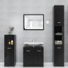 Stylish 3 Piece Black Bathroom Furniture Set - Hipomarket