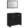 Stylish 3 Piece Black Bathroom Furniture Set - Hipomarket