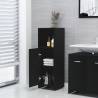 Stylish 3 Piece Black Bathroom Furniture Set - Hipomarket