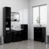 4 Piece Bathroom Furniture Set Black Colour black Number of 4 Number of Pieces 1 