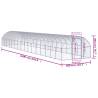 Outdoor Chicken Coop 3x16x2m Galvanised Steel - HipoMarket