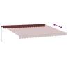 Manual Retractable Awning Burgundy 450x350 cm | HipoMarket