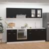 8 Piece Kitchen Cabinet Set Black Engineered Wood Colour black Quantity in Package 1 Model without worktop Number of 