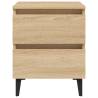 Stylish Bed Cabinets - 2 pcs Sonoma Oak | Hipomarket