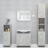 4 Piece Bathroom Furniture Set Concrete Grey Engineered Wood Colour concrete grey Number of 1 Number of Pieces 