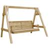 Garden Swing Bench - Impregnated Pinewood 205x150 cm | HipoMarket