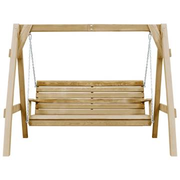 Garden Swing Bench - Impregnated Pinewood 205x150 cm | HipoMarket