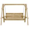 Garden Swing Bench - Impregnated Pinewood 205x150 cm | HipoMarket