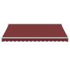 Manual Retractable Awning Burgundy 400x300 cm | Hipomarket