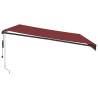 Automatic Retractable Awning Burgundy 500x300 cm - Hipomarket