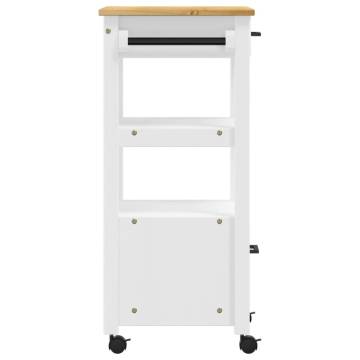 Kitchen Trolley MONZA - Vintage Solid Wood Pine 48x40x90 cm