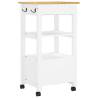 Kitchen Trolley MONZA - Vintage Solid Wood Pine 48x40x90 cm