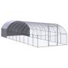 Outdoor Chicken Coop 3x10x2 m Galvanised Steel Size 3 x 10 x 2 m Model with roof 