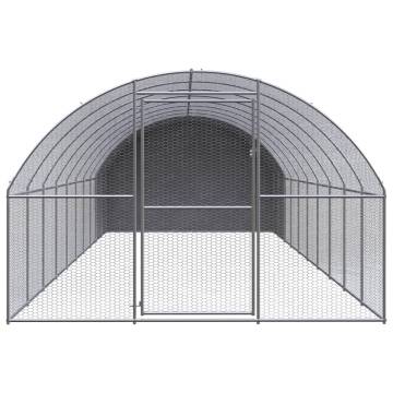 Outdoor Chicken Coop 3x10x2 m | Galvanised Steel | HipoMarket