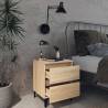 Stylish Bed Cabinets - 2 pcs Sonoma Oak | Hipomarket