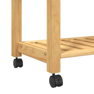 MONZA Kitchen Trolley - Solid Pine Wood Storage | Hipomarket UK