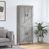 Highboard Grey Sonoma 69.5x34x180 cm Engineered Wood Colour grey sonoma Quantity in Package 1 Model 2 wood doors 