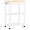 Kitchen Trolley MONZA - Solid Wood Pine 60x40x90 cm