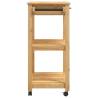 Kitchen Trolley MONZA - Solid Pine Wood, Vintage Design