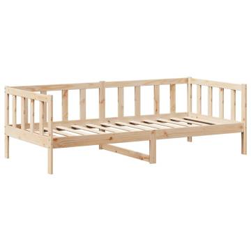 Versatile Day Bed and Bench Set - Solid Pine Wood 90x190 cm