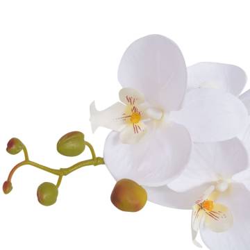 Buy Artificial Orchid Plant with Pot 75 cm White - Hipo Market