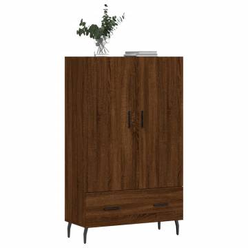 Stylish Highboard Brown Oak - Modern Engineered Wood Design