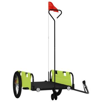 Bike Trailer - Green & Black Oxford Fabric - 45 kg Capacity