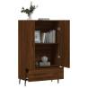 Stylish Highboard Brown Oak - Modern Engineered Wood Design