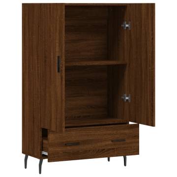 Stylish Highboard Brown Oak - Modern Engineered Wood Design